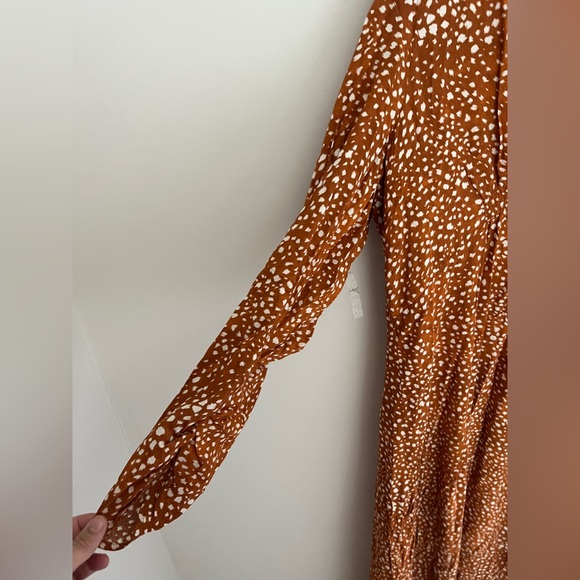 Mango US 16 Printed dress with balloon sleeves - Picture 4 of 8